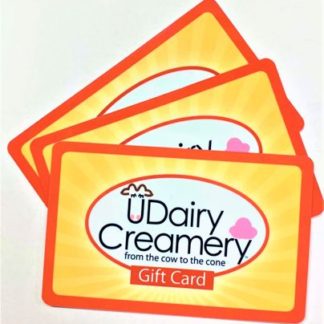 A sample image of a UDairy Creamery gift certificate